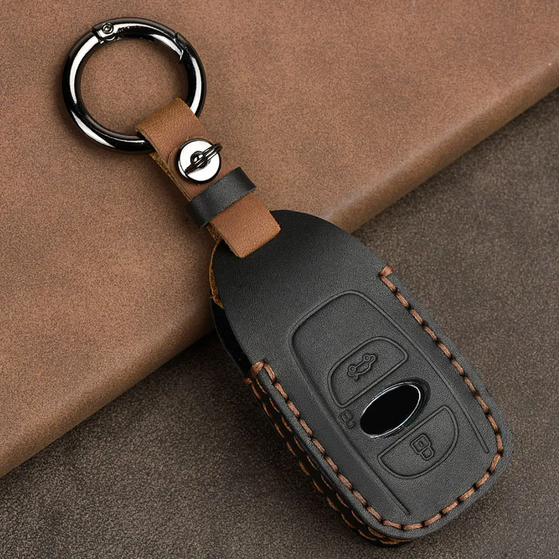 

Car Key Cover for Subaru Legacy XV Forester Outback BRZ SIT Auto Accessories Leather Remote Key Shell Case Covers Protector