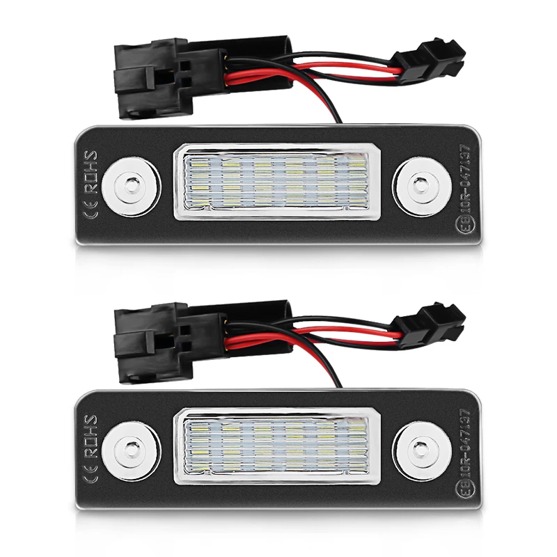 2 шт. 12 в супер яркий белый светодиодный свет номерного знака без ошибок