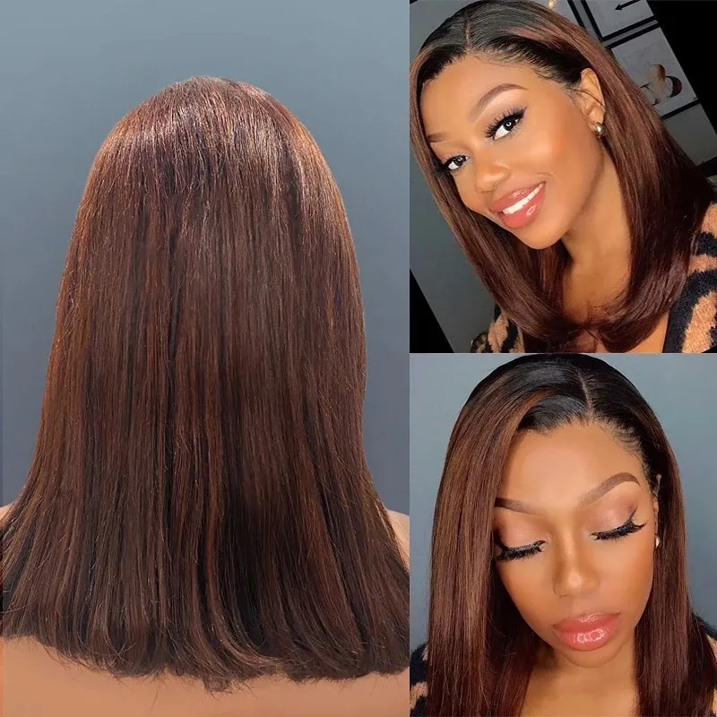 Парики 1B 27 с эффектом омбре медовый блонд без клея Т-образный парик из