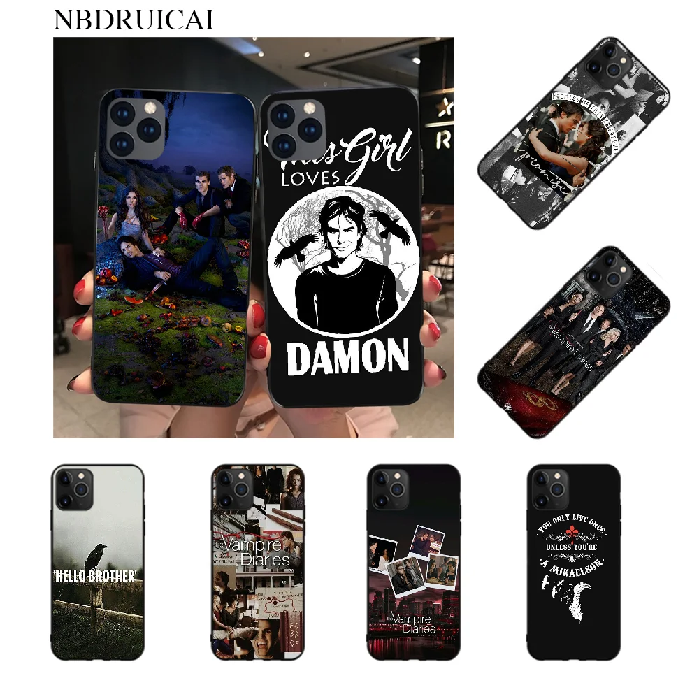 

NBDRUICAI Vampire Diaries Ian Somerhalder TPU Soft Rubber Phone Cover for iPhone 11 pro XS MAX 8 7 6 6S Plus X 5S SE XR case