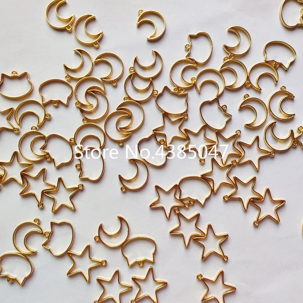 Металлические серьги в форме звезды кота луны металлическая оправа для