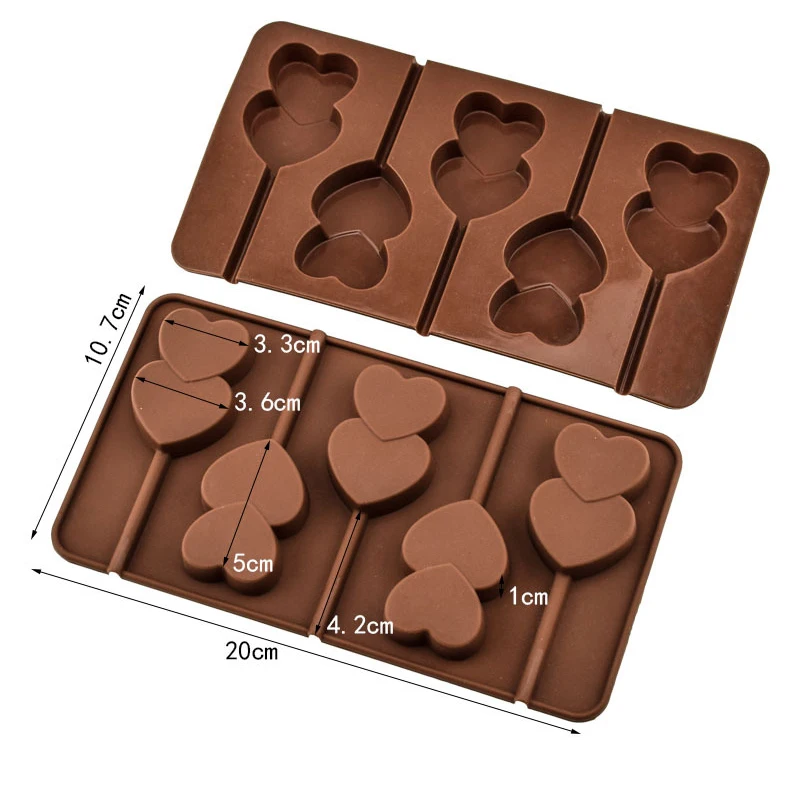 Оптовая продажа силиконовые круглые формы в форме сердца шоколадных конфет желе