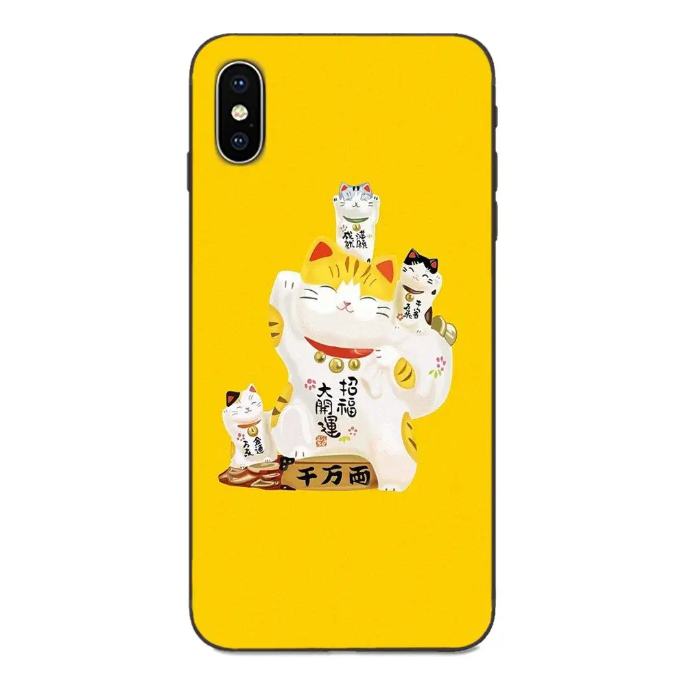 TPU Skin Painting For Xiaomi Mi Mix Max Note 2 2S 3 5X 6 6X 8 9 9T SE A1 A2 A3 CC9e Lite Play Pro F1 Festival Fortune Lucky Cat | Мобильные