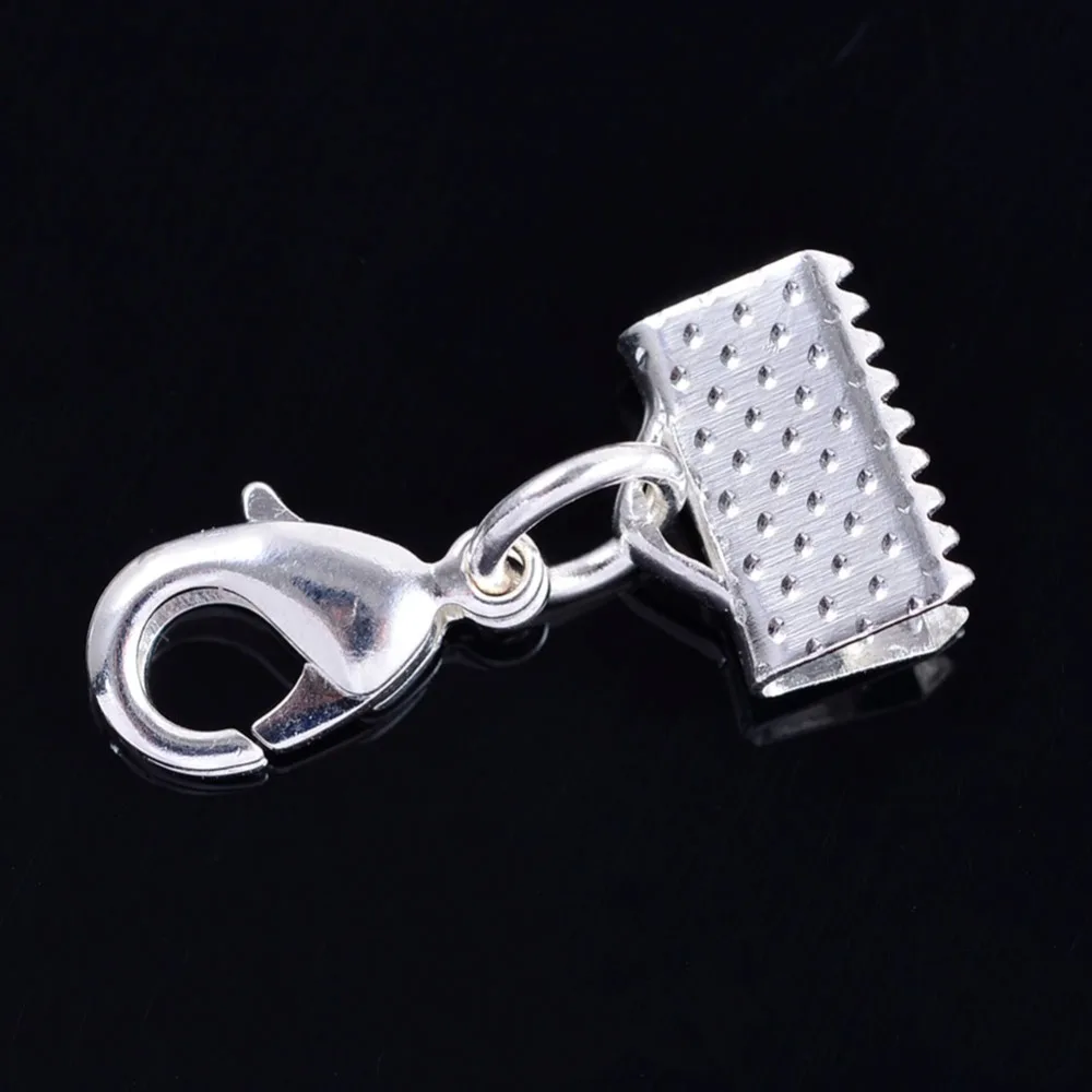 50 шт. Концевики для застежки карабина|end clasp|leather cordleather cord end caps |