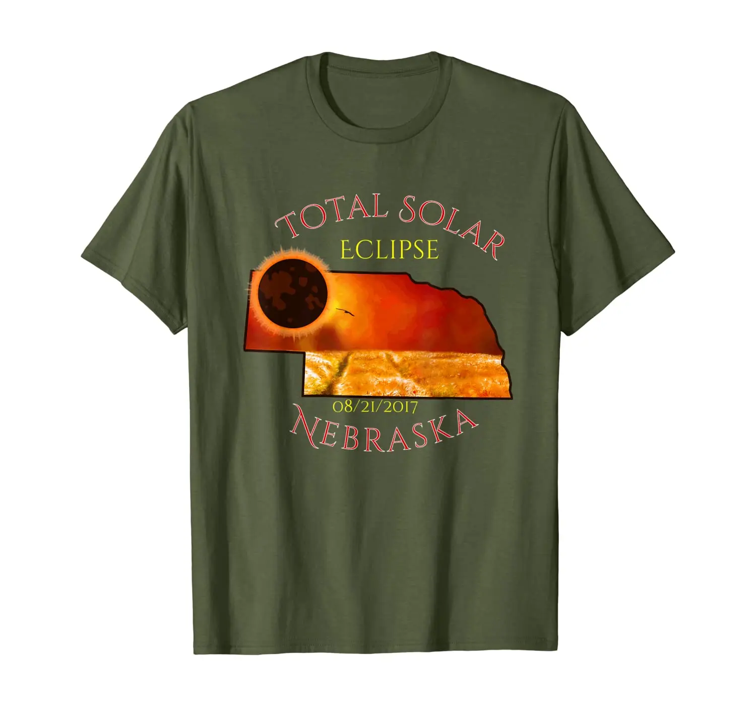 

Nebraska Total Solar Eclipse T-shirt 08/21/2017 tee