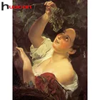 Алмазная мозаика Huacan Женская классическая, Новое поступление, алмазная живопись, полноразмерная, круглая, с портретом, алмазная вышивка, аксессуары для дома