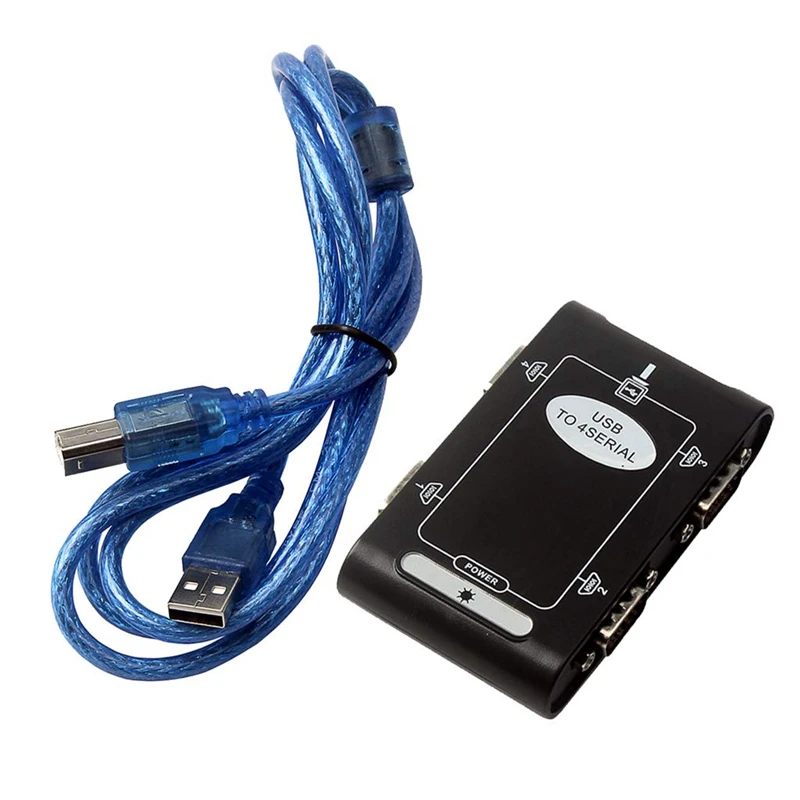 AMS 4 порт RS232 к USB 2 0 адаптер Последовательный DB9 COM конвертер контроллер