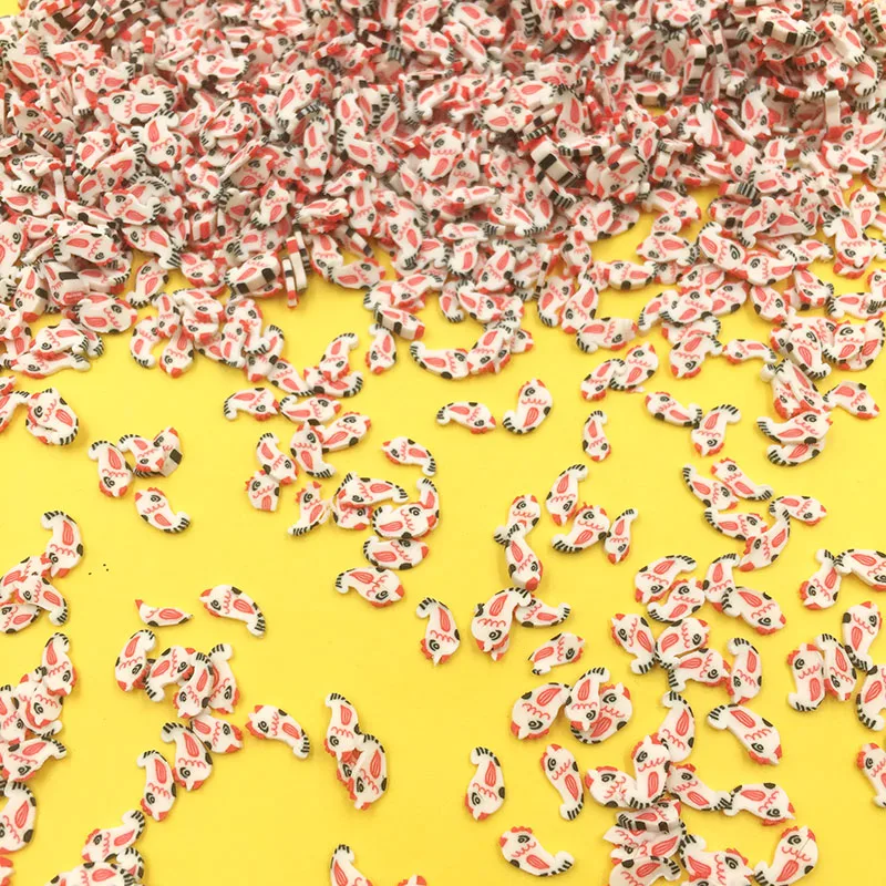 100 г/лот Fimo птица ломтик мини-игрушки глиняные посыпки для рукоделия Сделай Сам наклейки для ногтей ломтики Slimes аксессуары для телефонов: 8 мм