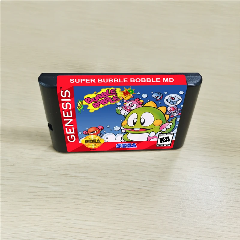 Super Bubble Bobble 16 битный MD игровой Картридж для консоли MegaDrive Genesis|Запасные части| |