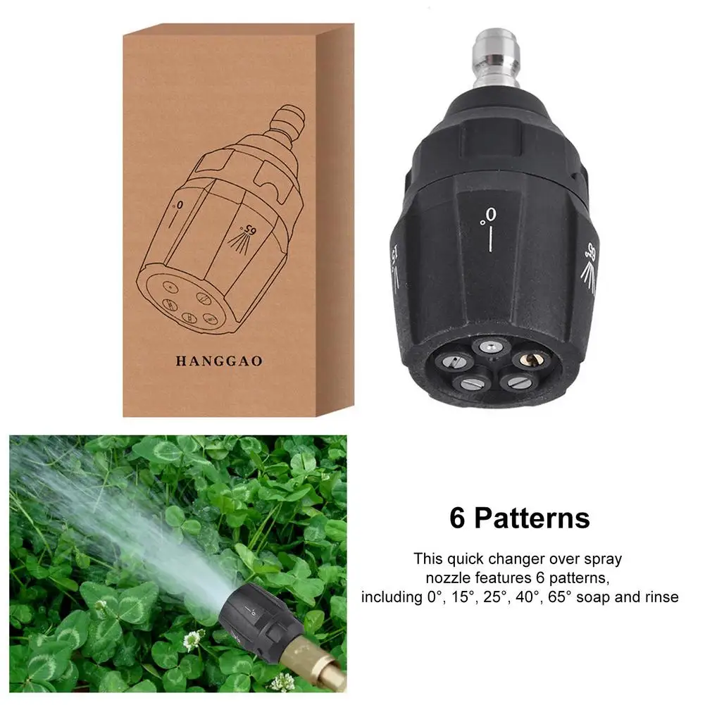 

1/4 Quick Connect Rotating Turbo Nozzle 4000PSI 2.5 3.0 3.5 4.0 4.5Gpm Car Washer For High Pressure Washer Cleaner Accessory