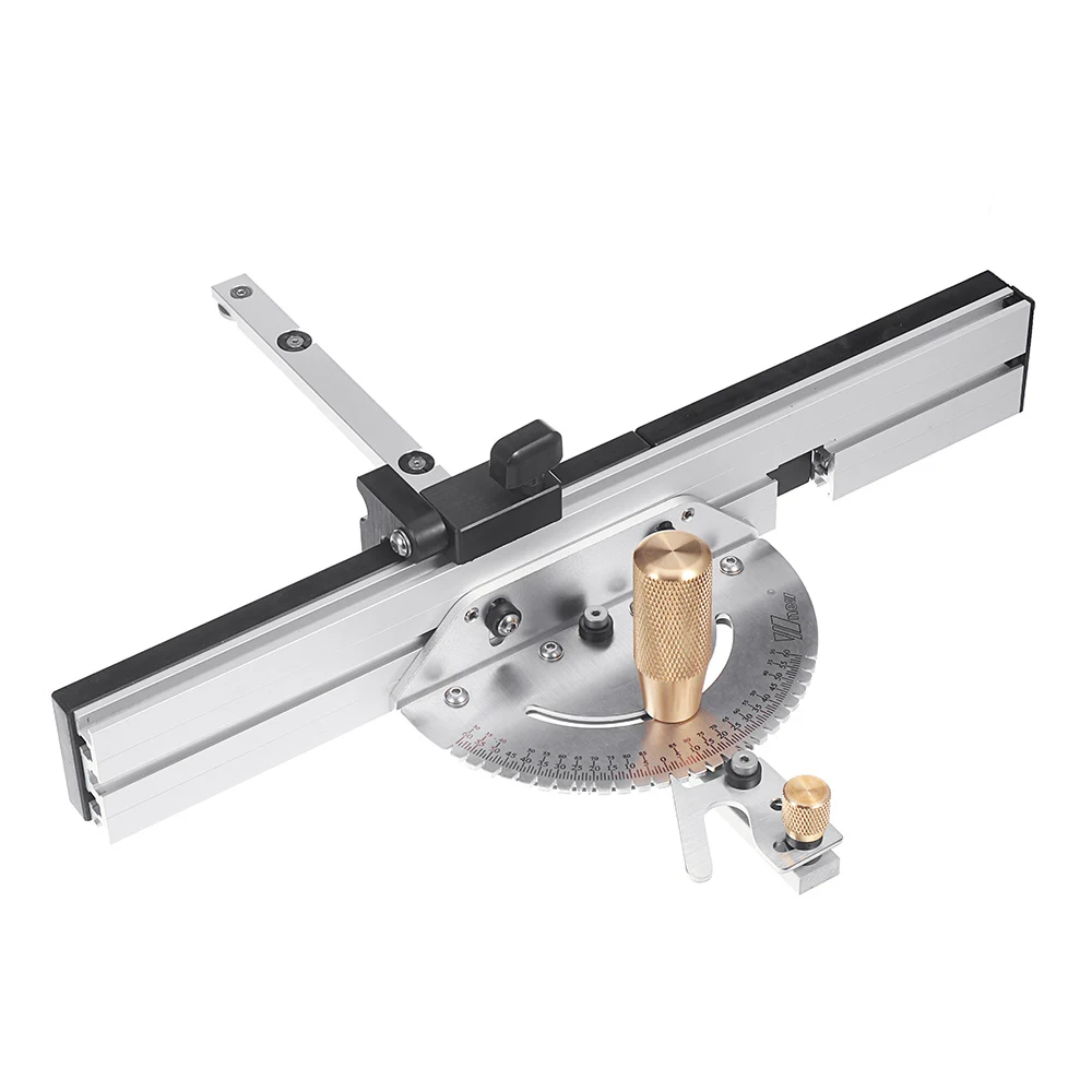 

Торцовочный Калибр алюминиевый профиль забор с коробкой Jiont Jig Track Stop Table Saw Router Miter Gauge для деревообрабатывающих инструментов