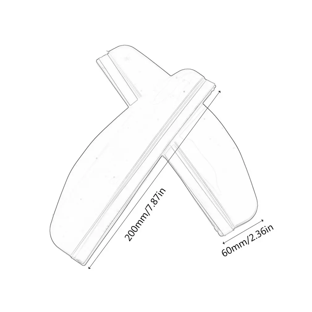 

Car Rearview Mirror Rain Eyebrow Car Rain Visor Transparent Thickening OPP Bag Two Pieces Blcak Transparent