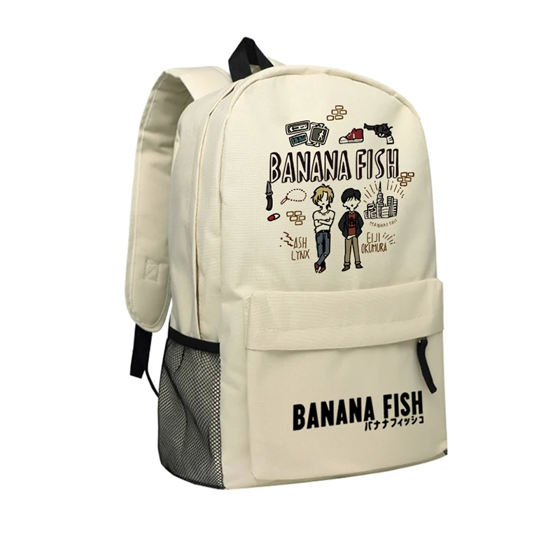

Anime BANANA FISH Cartoon Backpack Laptop Men Women Cosplay Oxford School Bag Teenage Boys Large Backpacks Travel Bags