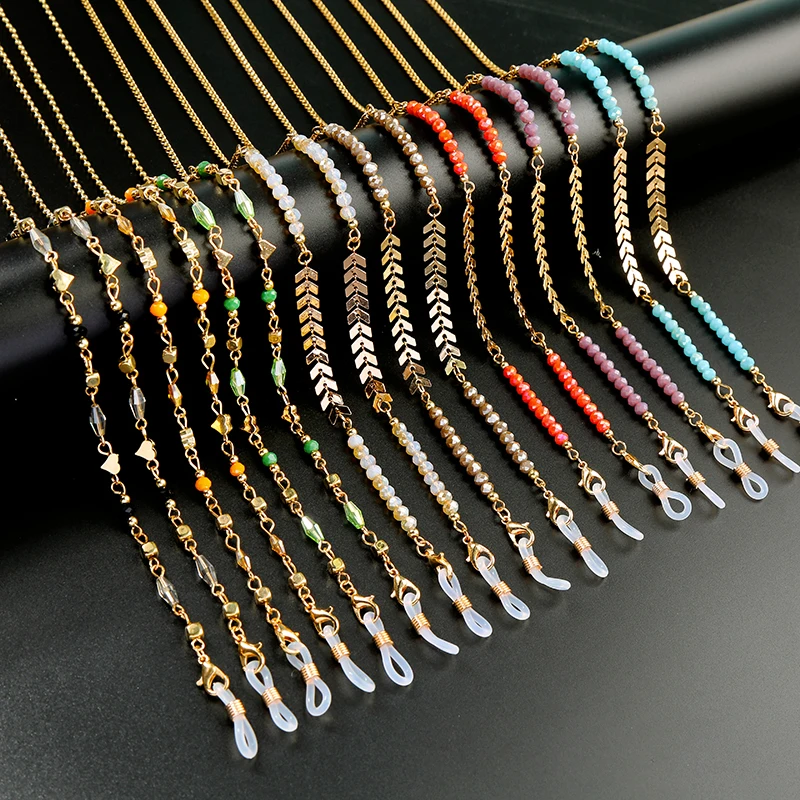 

Mask Chains Acrylic Button Bead Reading Eyeglasses Chain Sunglasses Lanyards Eyewear Cord Holder Neck Strap Dropshipping