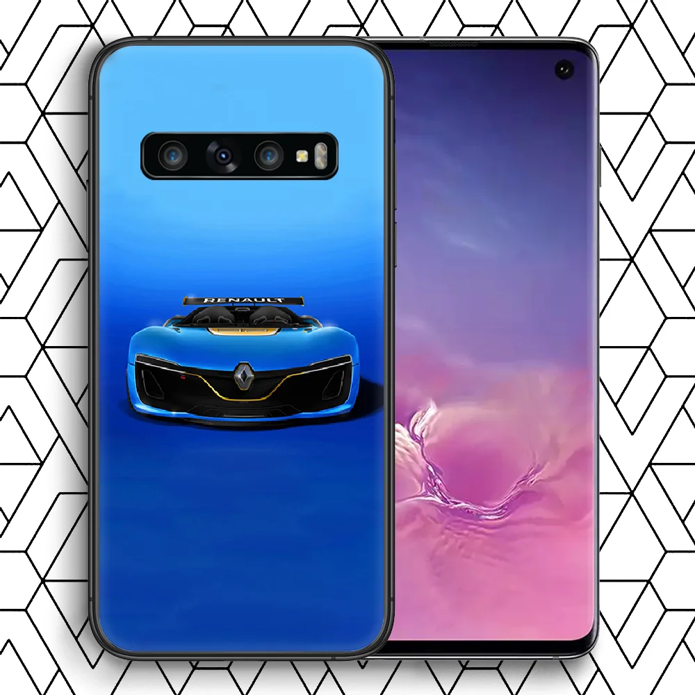 

Renault Phone case For Samsung Galaxy Note S 8 9 10 20 Plus E Lite Uitra black prime painting bumper soft cover fashion