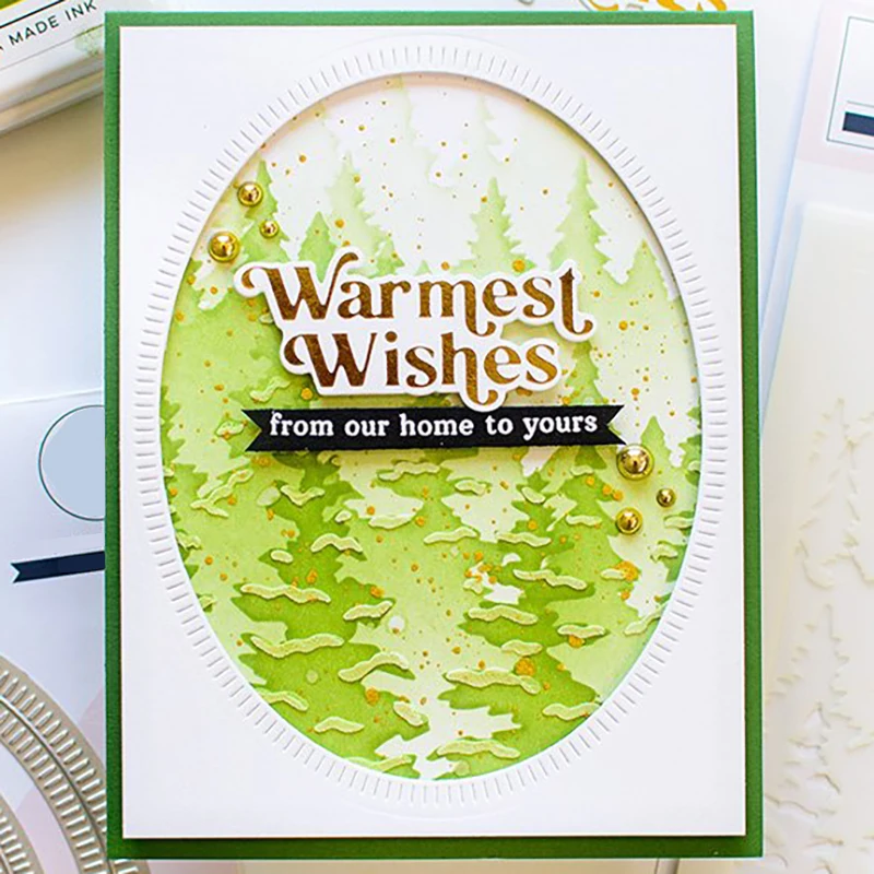 Новинка 2021 пластиковый трафарет с винным лесом для рукоделия создание фона