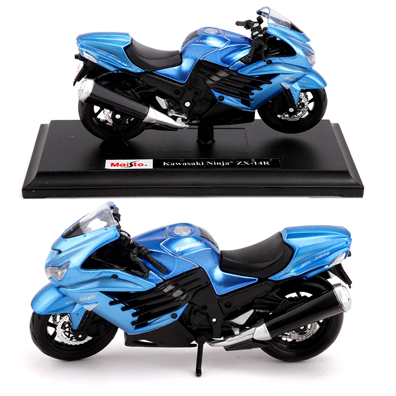 Модель мотоцикла Kawasaki H2R dukati 1:18 из сплава модель детская игрушка подарок имитация
