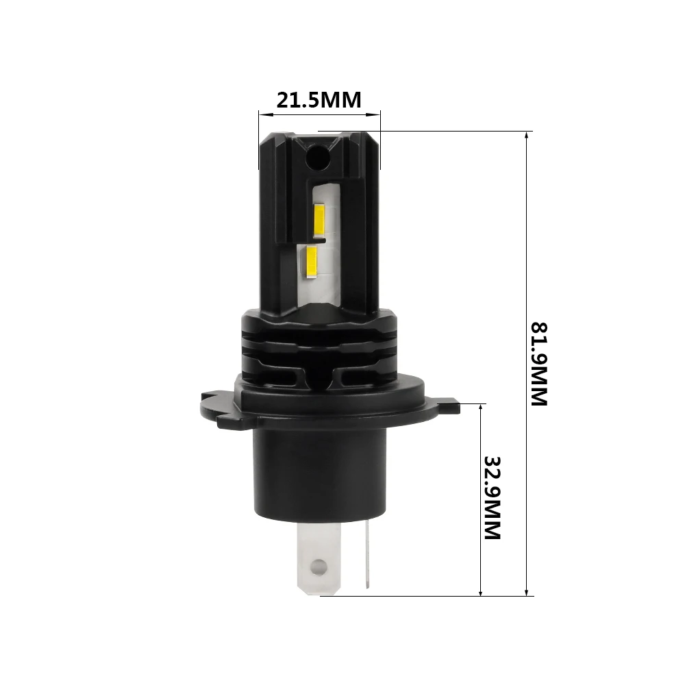 2 шт. Автомобильные светодиодные лампы H4 9003 HB2 50 Вт 12 В 6500 к лм|Передние LED-фары для