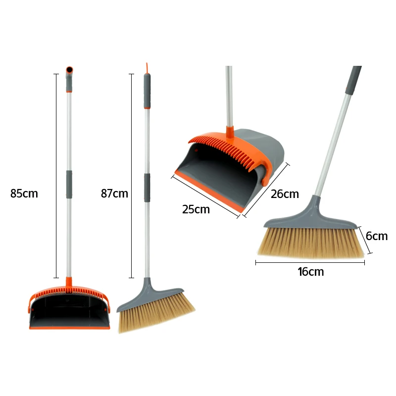 Новый модный роскошный комбинированный набор веника с пылесборником складные