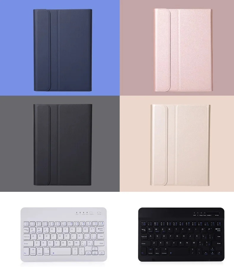 Беспроводная Bluetooth клавиатура чехол для Xiao Mi Pad 4 Plus 10," Чехол Съемный смарт-кожаный чехол для Xiao Mi Pad 4 Plus чехол