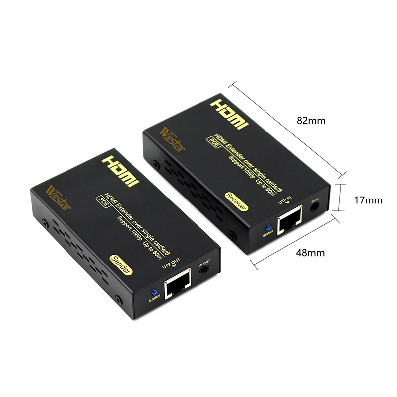 Удлинитель HDMI через удлинитель POE Ethernet RJ45 5e/6 кабель как сплиттер | Электроника