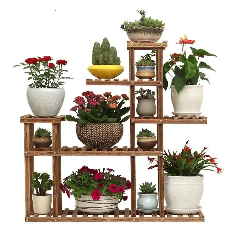 Terraza Balkon Estanteria Para Plantas Huerto Urbano Madera деревянные полки для Dekoration открытый