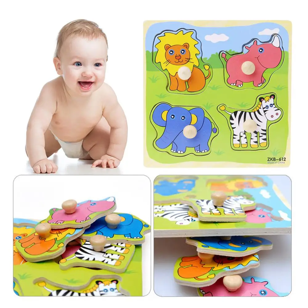 Регулируемый красочные 4 Форма детские развивающие кирпичная стена деревянный