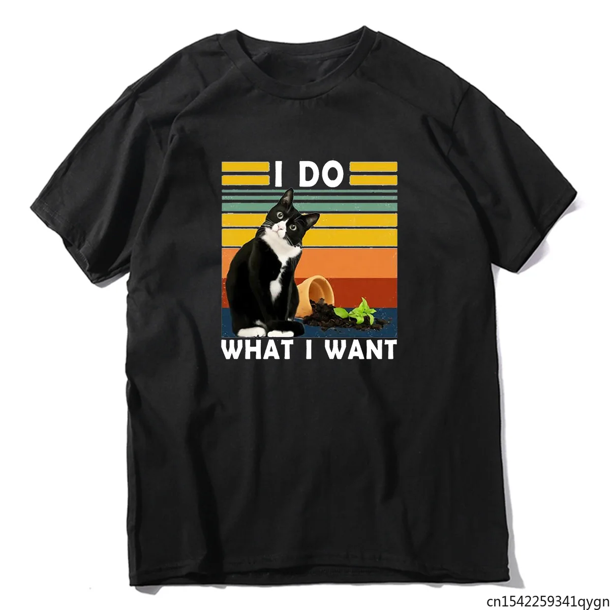 

I Do What I Want Funny Cat Lover Gift Men's Novelty T-Shirt Unisex Humor Funny Women Soft Tee Streetwear