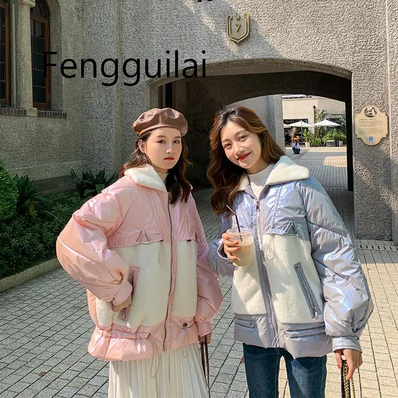 

Новинка 2019, осенне-зимняя теплая куртка, Женская парка из кусков, пальто, женские Базовые Куртки, верхняя одежда, женские топы, блузки, пальто