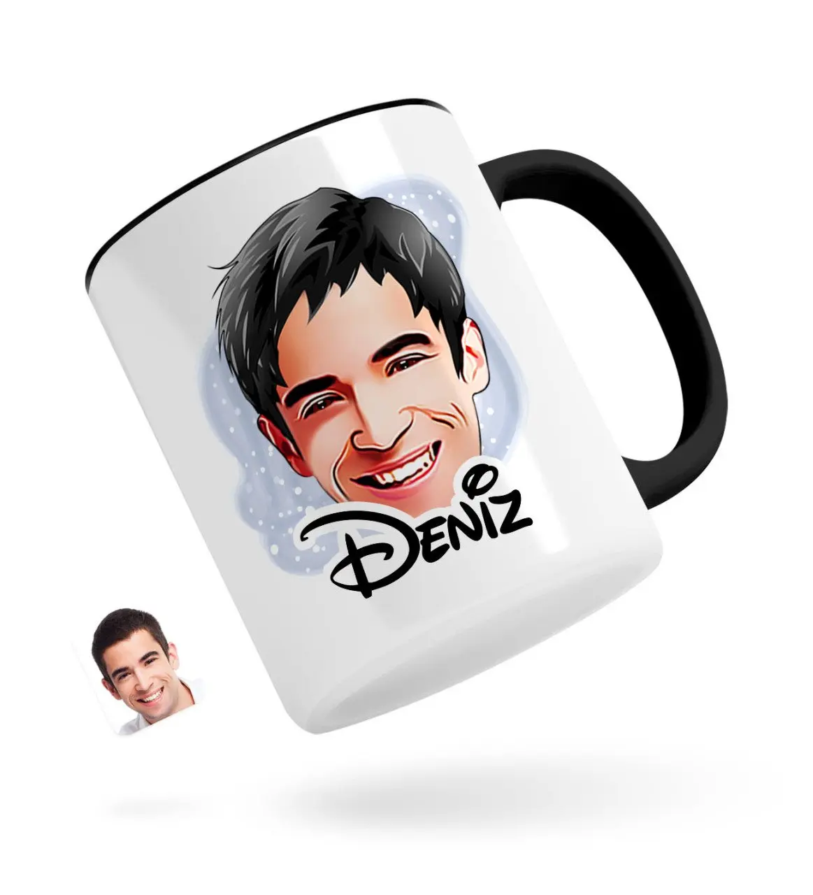 

Персонализированные Для Мужчин 'S уход за кожей лица карикатура черная кружка Bardak-2