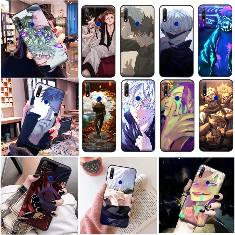 

Jujutsu Kaisen Satoru Gojo Yuji Itadori Sukuna Fushiguro Megumi Phone Case For Huawei Honor 9 9X Lite V9 Soft Cover Carcasa