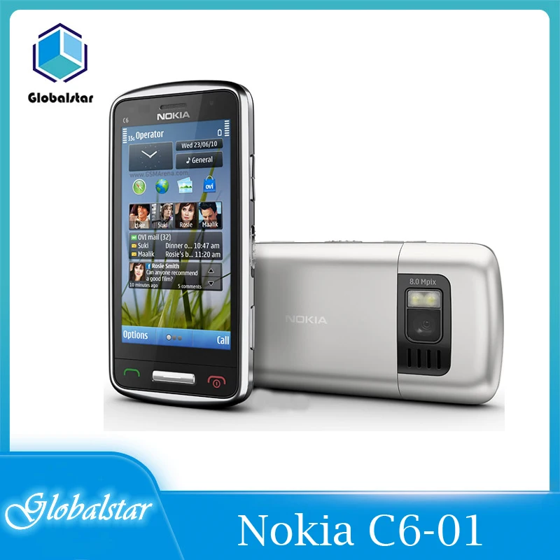 

Nokia C6-01 Refurbished-origina Unlocked 3.2inch cell mobile phone GSM 3G WIFI GPS 8MP 1GB internal memory Free shipping