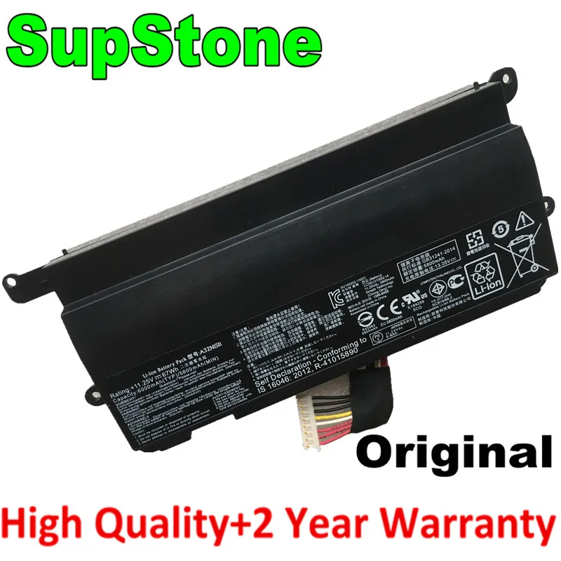 Оригинальный аккумулятор SupStone A32N1511 67Wh для ноутбука Asus ROG G752 G752V G752VT G752VL G752VY G752VM GFX72