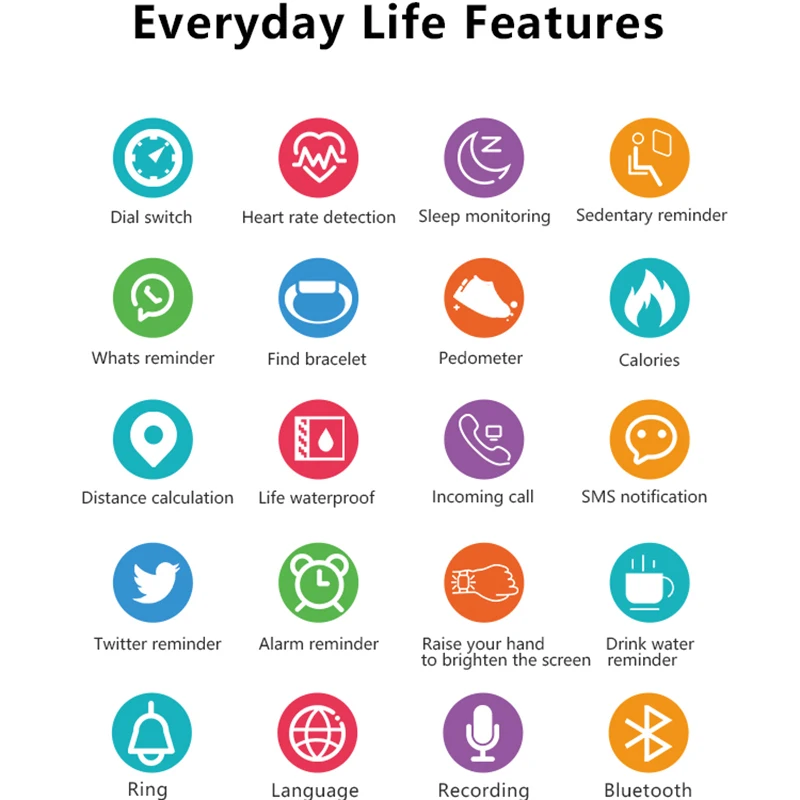 

Smart Watch Round Memory Music Player Bluetooth Call Fitness Heart Rate Sleep Monitoring Ip67 Waterproof Sports SmartWatch