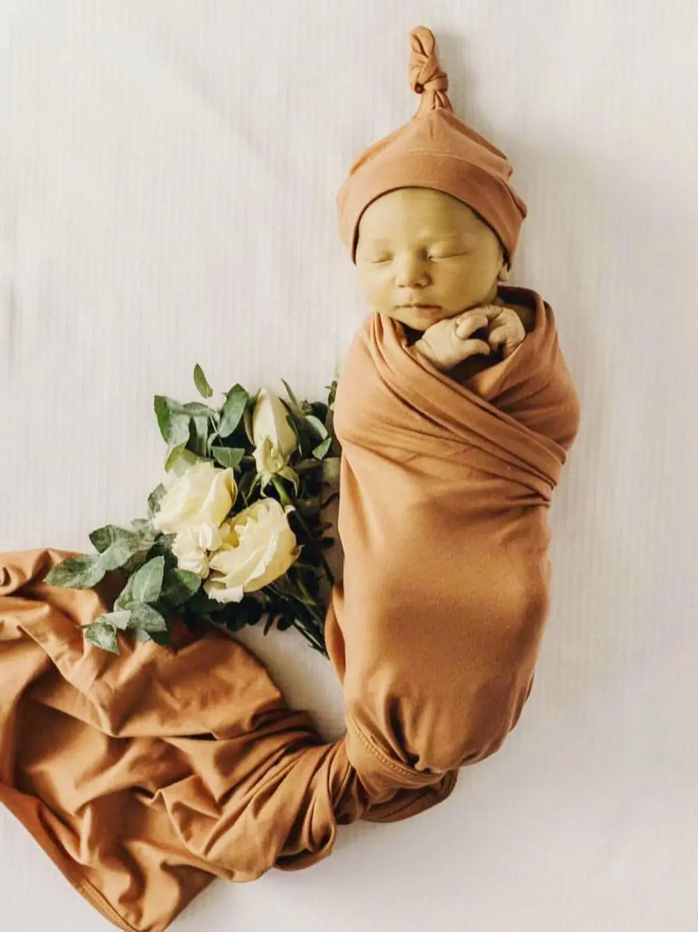 Одеяло и шапка для новорожденных трикотажный комплект мальчиков девочек пеленка