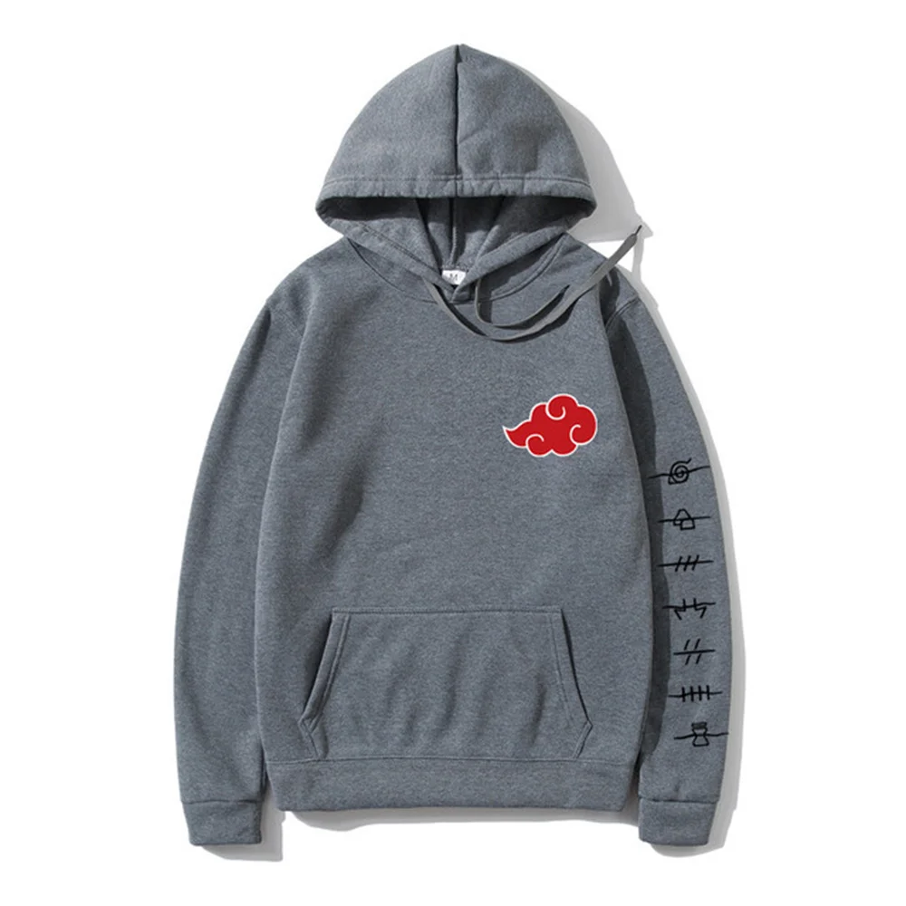 

Japanese Anim Akatsuki Cloud Symbol Pullover Hoodie Men Hoodies Streetwear Men Akatsuki Cloud Symbols Print Oversized Sweatshirt