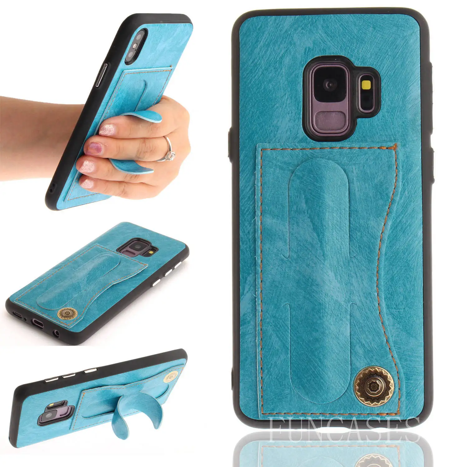 Fundas с держателем для хранения карт samsung Galaxy S9 чехол телефона кожаный PU Copue|Бамперы|