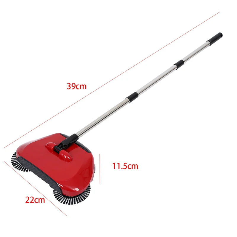 Подметальная машина из нержавеющей стали нажимная ручная ручка для совка метлы