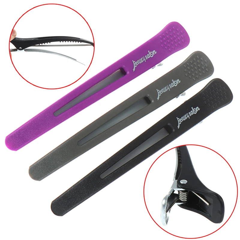 

6pcs/set Holding Hair Styling Clip Flat Duck Mouth Hair Clips Salon Hairdressing Cutting Hairpin Accessories Random