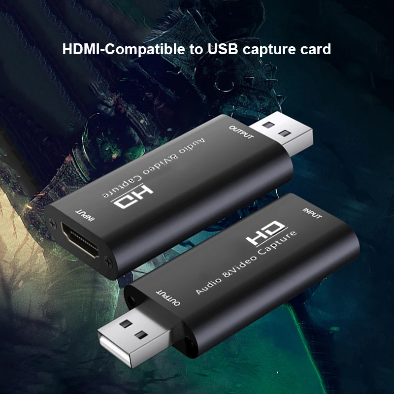 

Basix 4K видео USB ЗАХВАТ HDMI-совместимая карта видео Захват запись коробка для PS4 DVD видеокамера камера запись в режиме реального времени