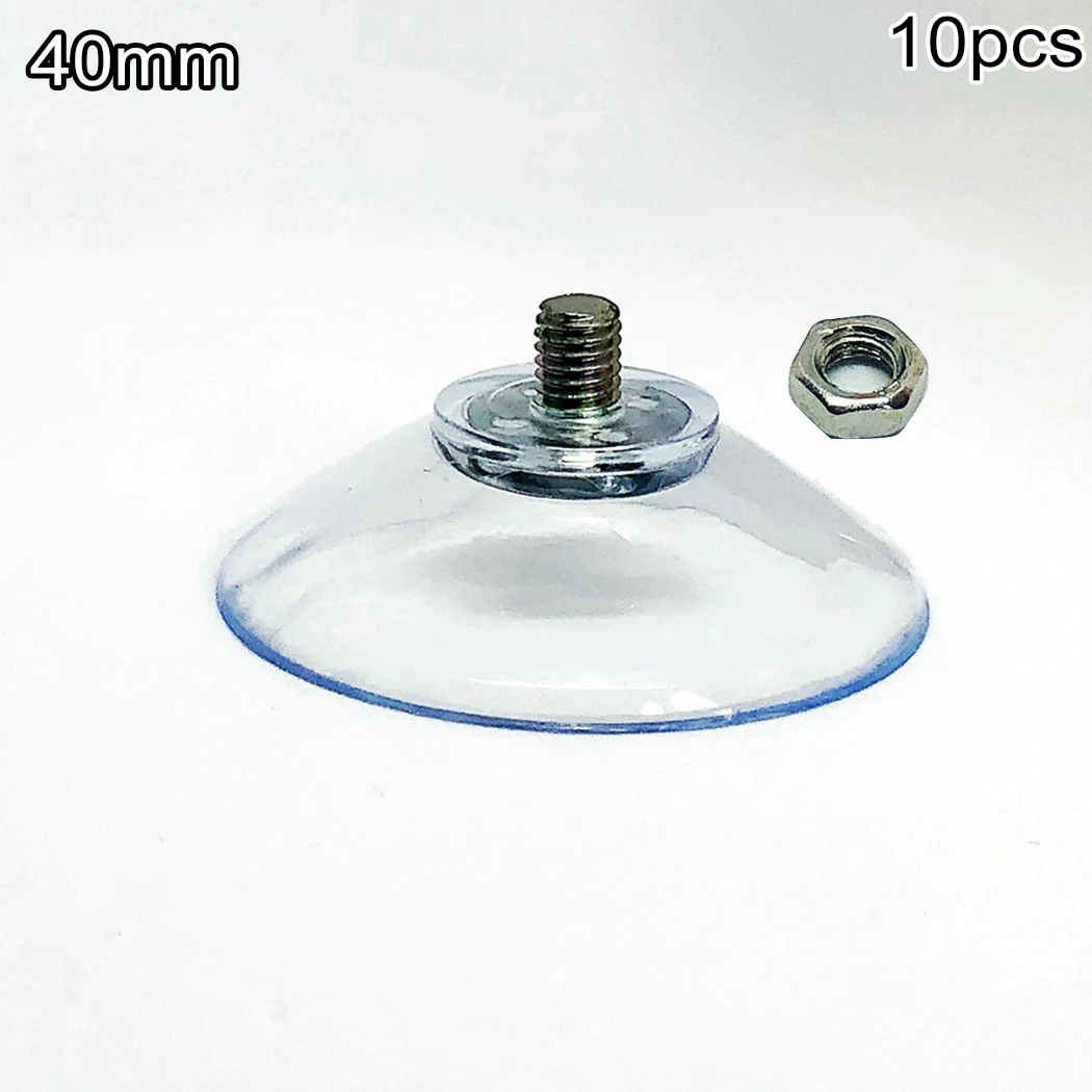 

With Nut Pads Suction Cups Suckers Rubb PVC 30mm 40mm 50mm Clear Kitchen