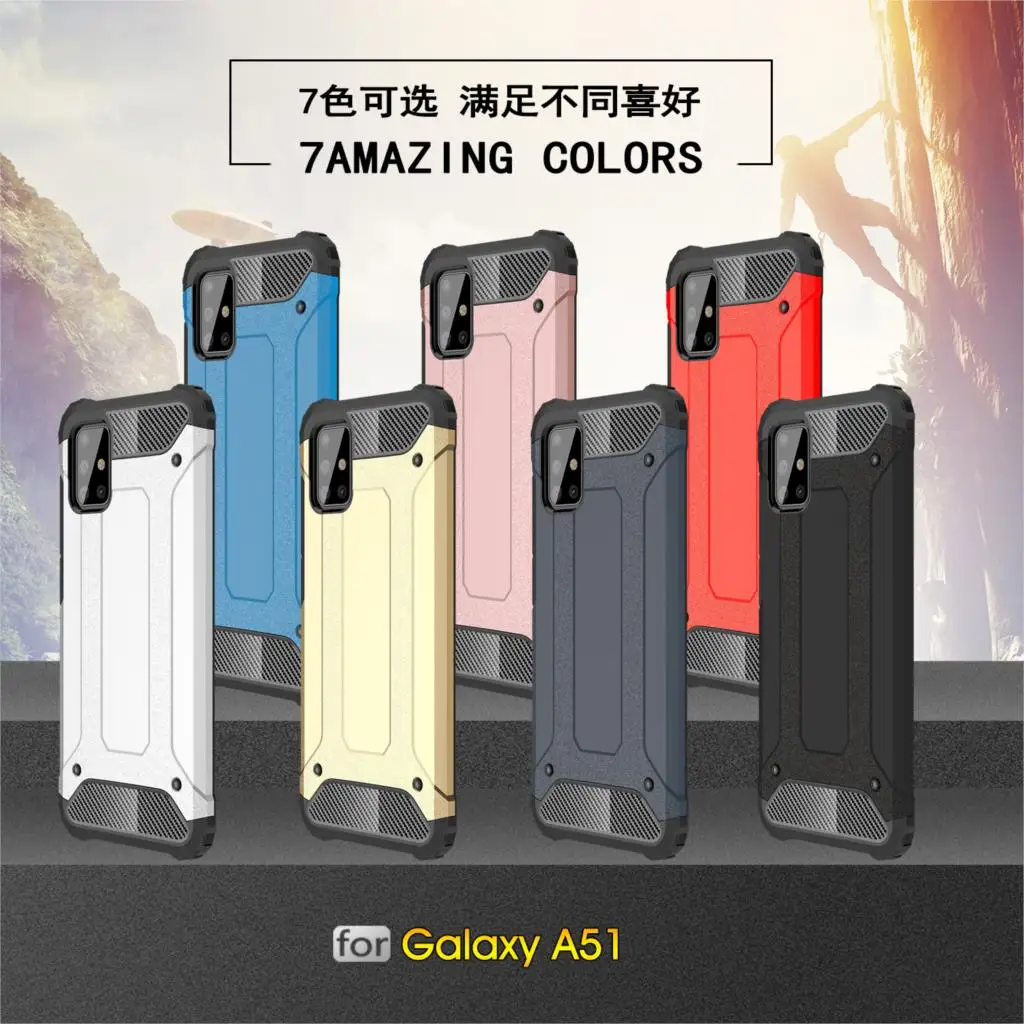 Чехол для Samsung Galaxy A51 противоударный прочный защитный чехол силиконовый бампер