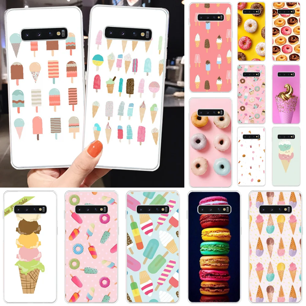 Чехол для телефона BaweiTE Food Donut Ice Cream чехол Samsung S10 Plus S9 S8 S8plus S7 S6 чехлы мобильных