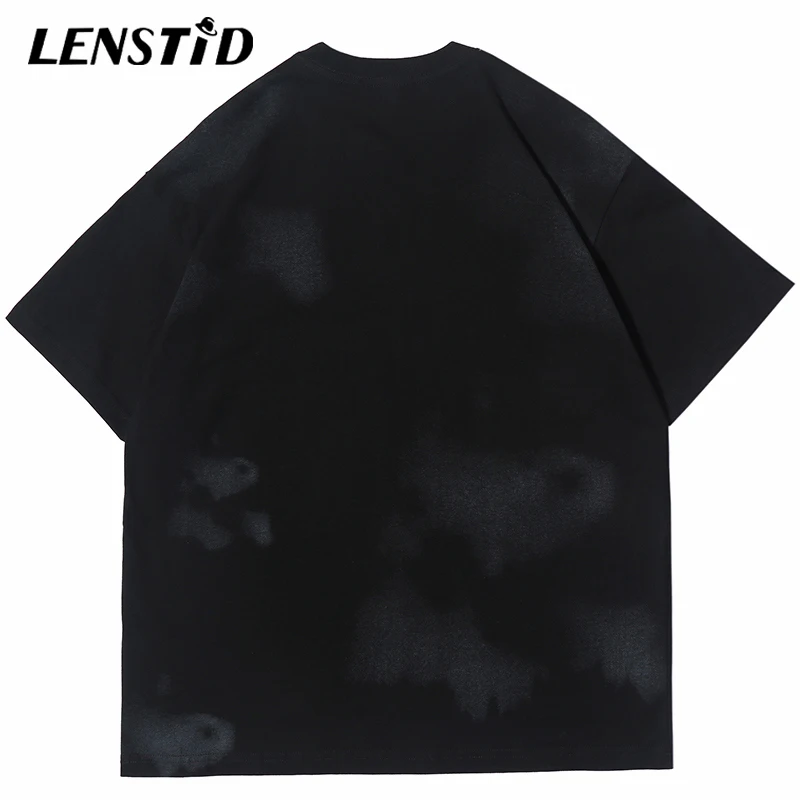 Футболка LENSTID мужская с рентгеновским принтом медведя в стиле хип хоп новинка 2020