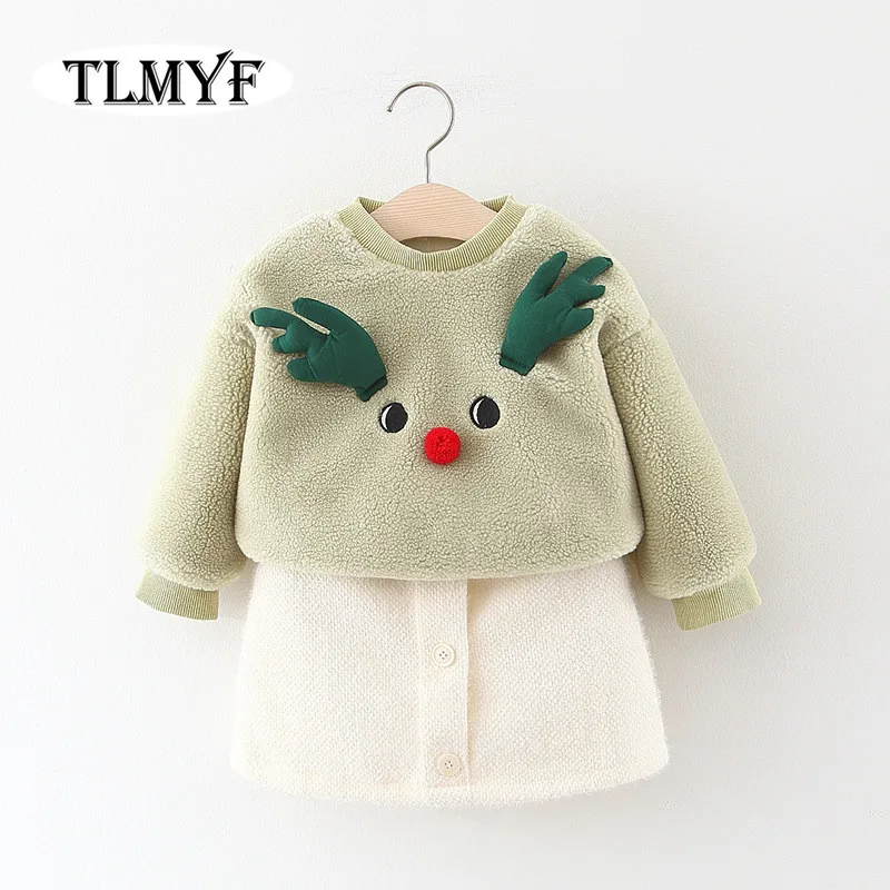 Свитер и платье детские зимние на возраст 1-3 года 2 шт./компл. 20200326-2 | Детская