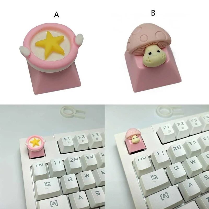 DIY Keyboard PBT OEM Profile Keycap R4 Height Pretty Pastel Keycap for Mx Switch Mechanical Keyboard for Girl's Gifts