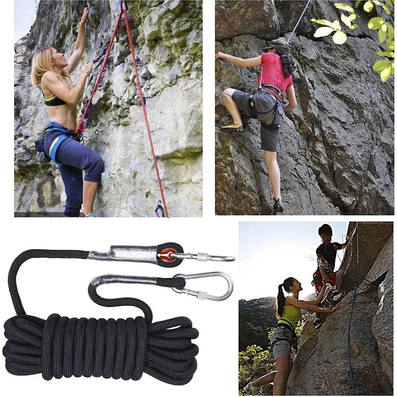 

Hot 10M Outdoor Climbing Rope Diameter 10 mm Outdoor Hiking Accessories High Strength Rope Safety Rope Lifeline Hiking Rope