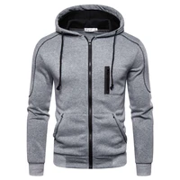autumn 2021 menswear casual long sleeve hoodie solid color zipper hoodie fashion sweatshirt streetwear menswear top hoodie