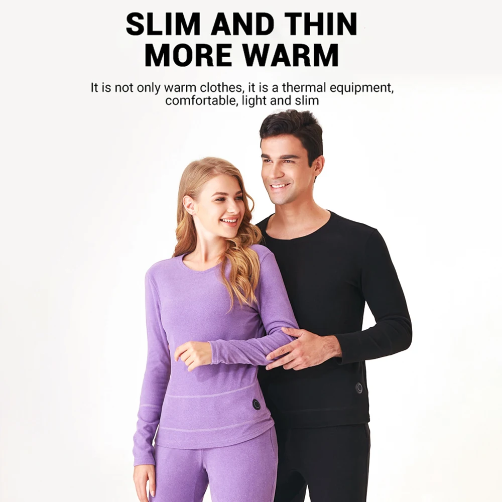 winter heated underwear usb battery powered outerwear ski motorcycle jacket thermal suit smart phone app control temperature men free global shipping