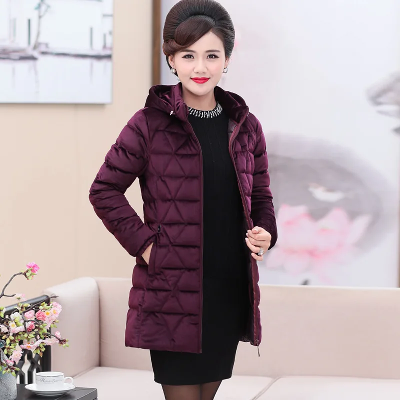 

New Style Middle-aged 4050-Year-Old Gold Velvet Cotton-padded Clothes Autumn And Winter Korean-style down Cotton Plus-size